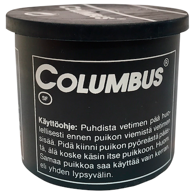 100922 Columbus stift sort dåse