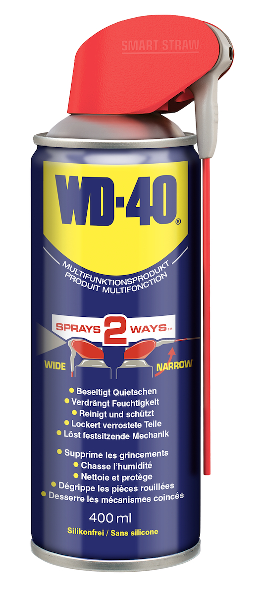 Multifunktionsspray Smart Straw WD-40 400 ml + 40 ml gratis Inhalt