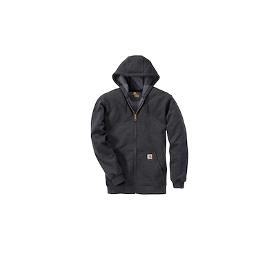 102594 Carhartt hættetrøje m. lynlås - Mørkegrå.jpg