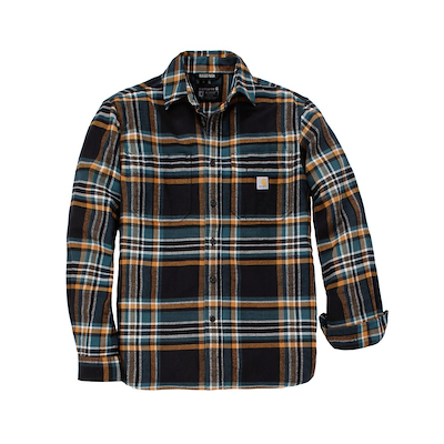 102999 Carhartt flannel plaid Skovmandskjorte sort.jpg